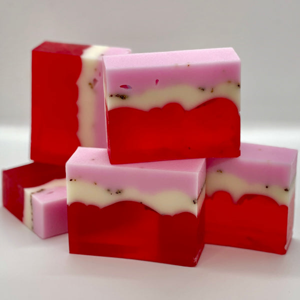 strawberries and cream goat's milk - bar soap