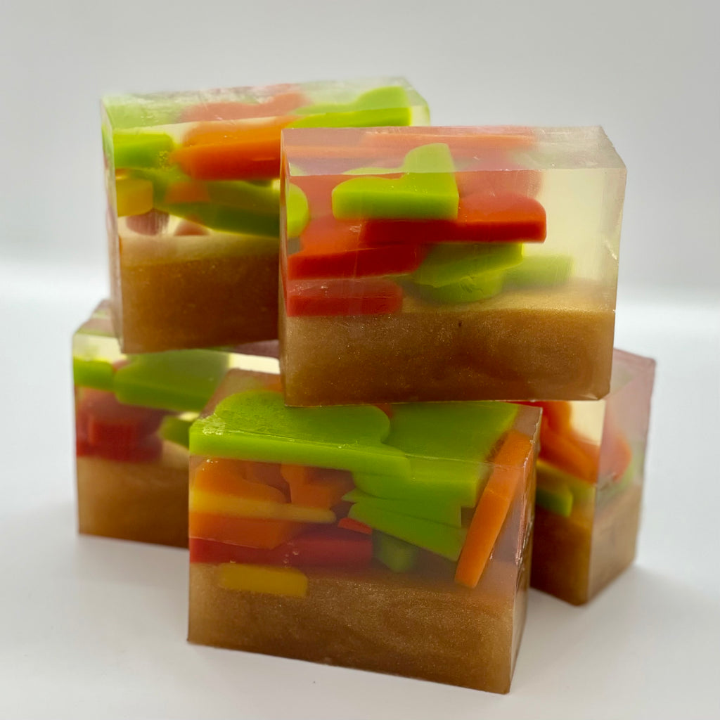 apples + bourbon - bar soap