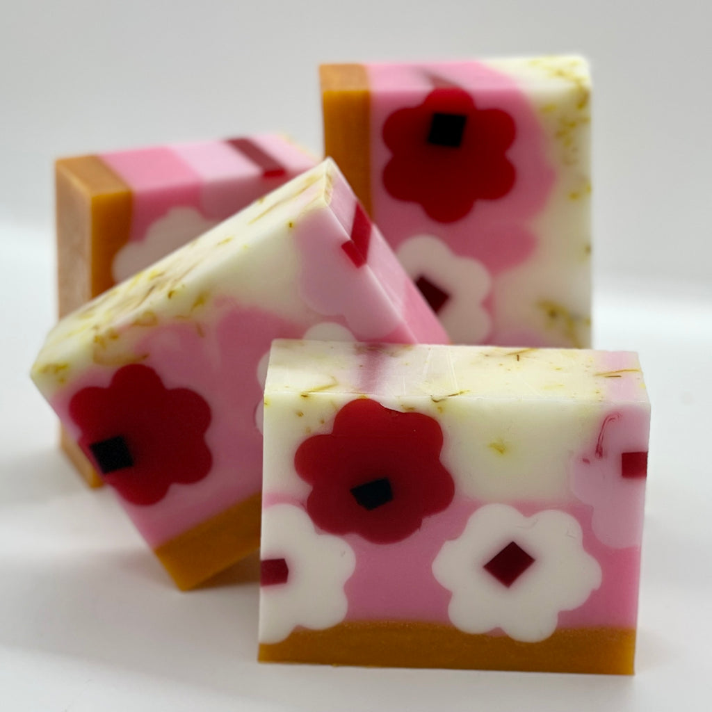 barley grass+ wildflowers goat's milk - bar soap