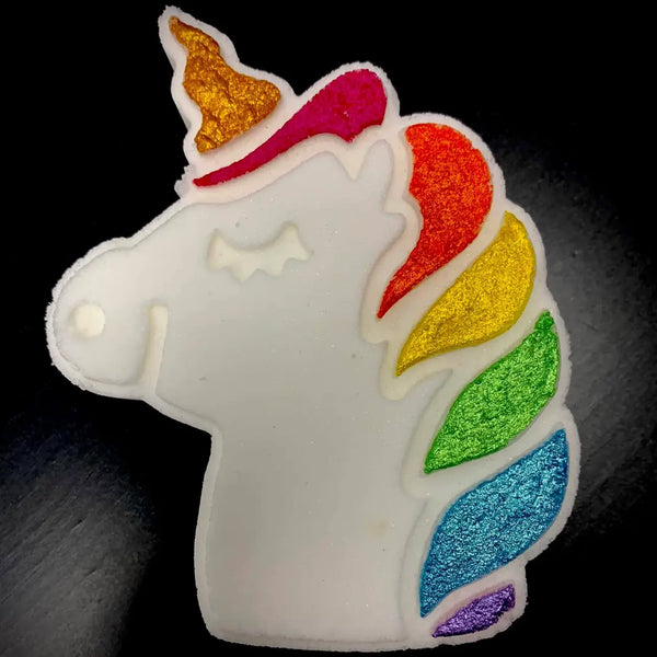rainbow unicorn bath bomb