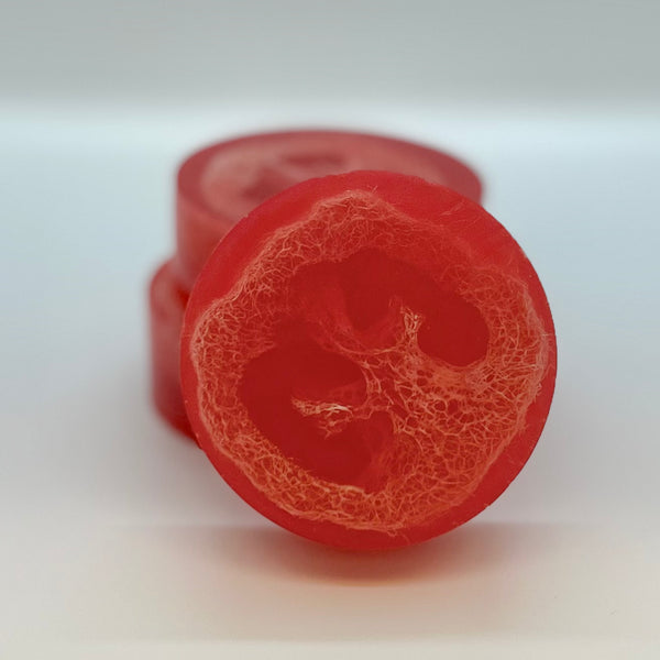 grapefruit loofah fruit - bar soap