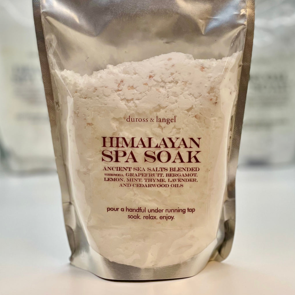 fizzy spa soak with ancient himalayan salts