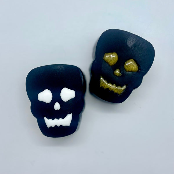 black skulls - halloween soap