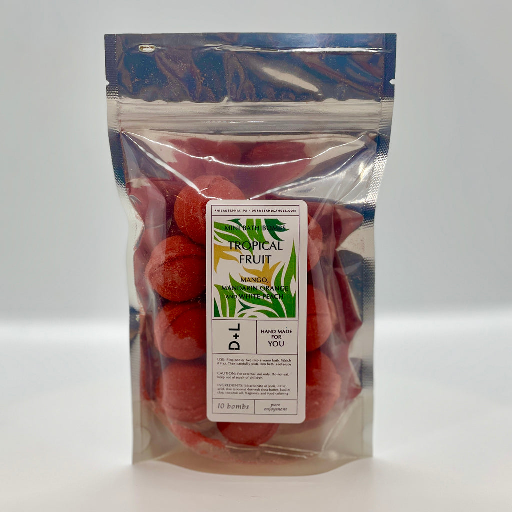 mini bath bomb 10 pack - tropical fruit