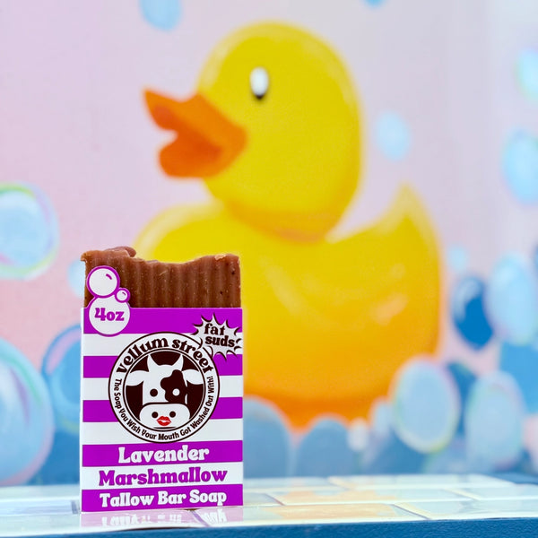 lavender marshmallow - tallow bar soap