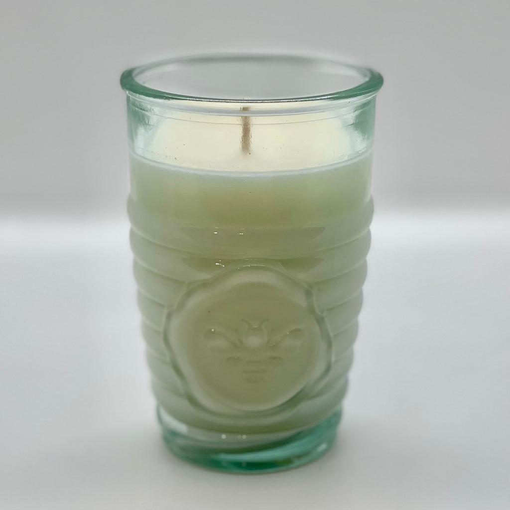 Santal - Recycled BeeHive Glass Candle