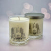 Sea Glass Candle - Philadelphia Skyline Glass