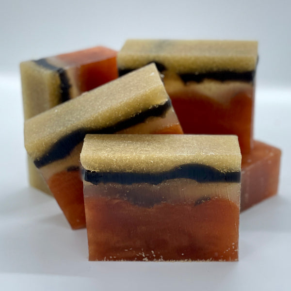 smokey oud loofah - bar soap