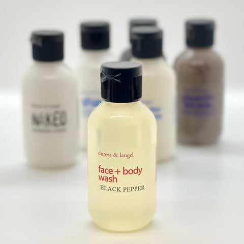 black pepper face + body wash - 2.5 ounce