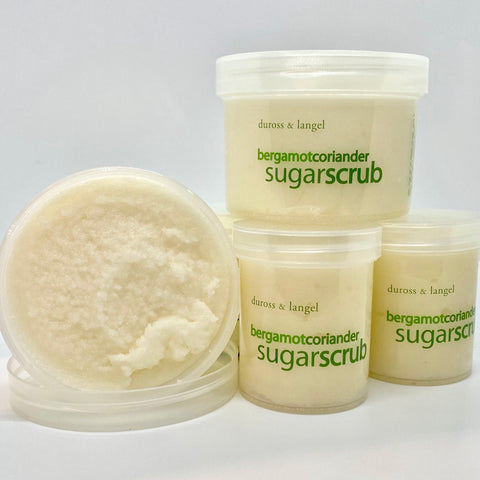 bergamot coriander sugar scrub