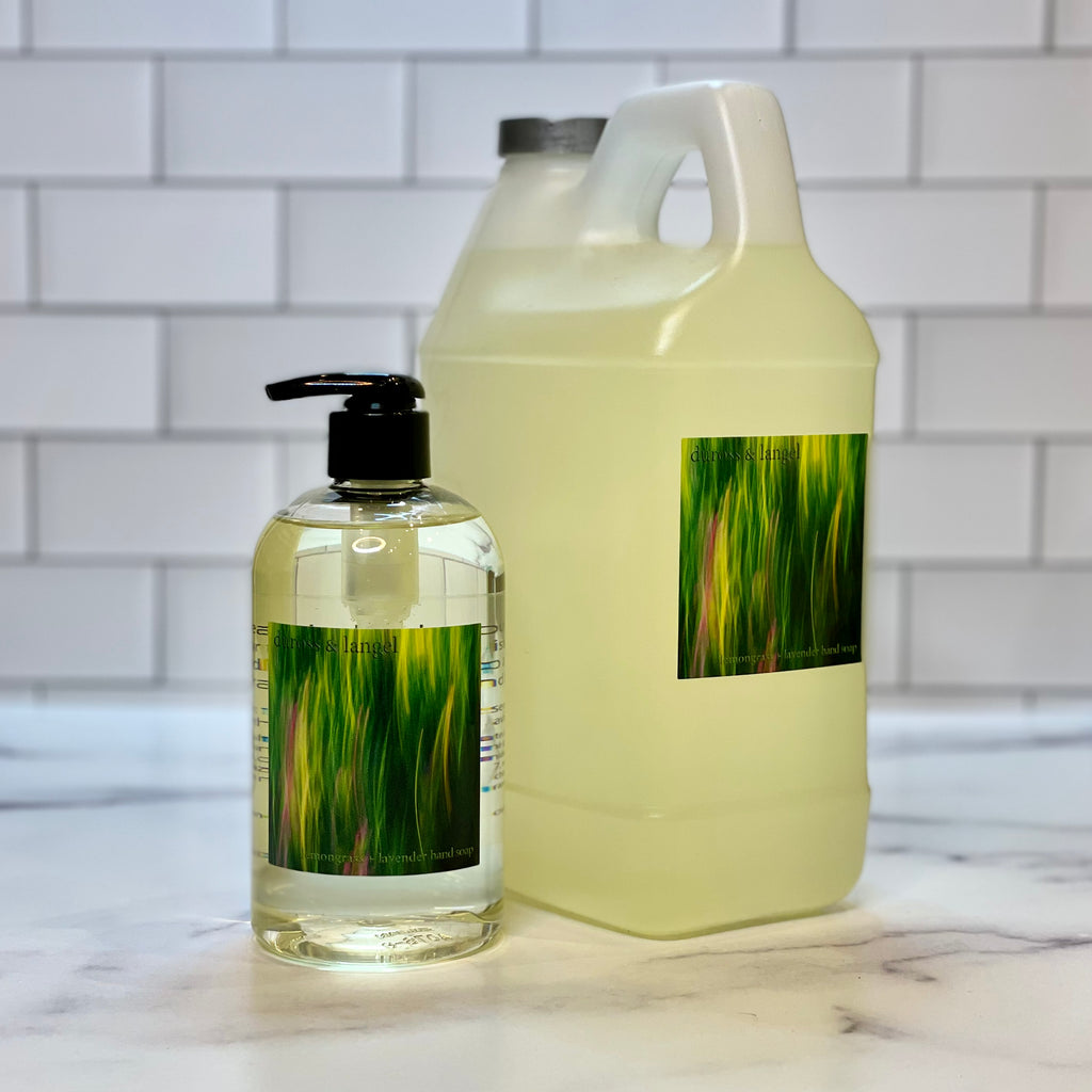 lemongrass + lavender hand soap
