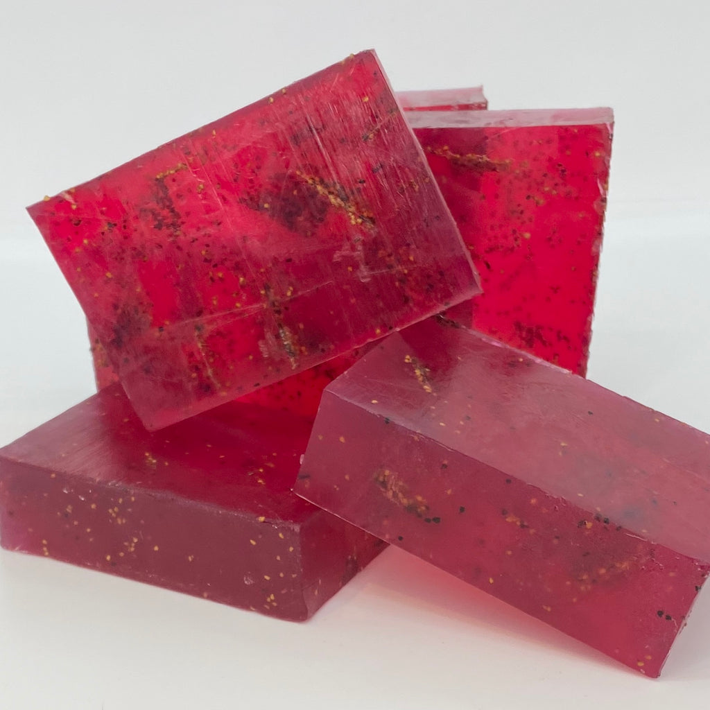 strawberry seed scrub - bar soap